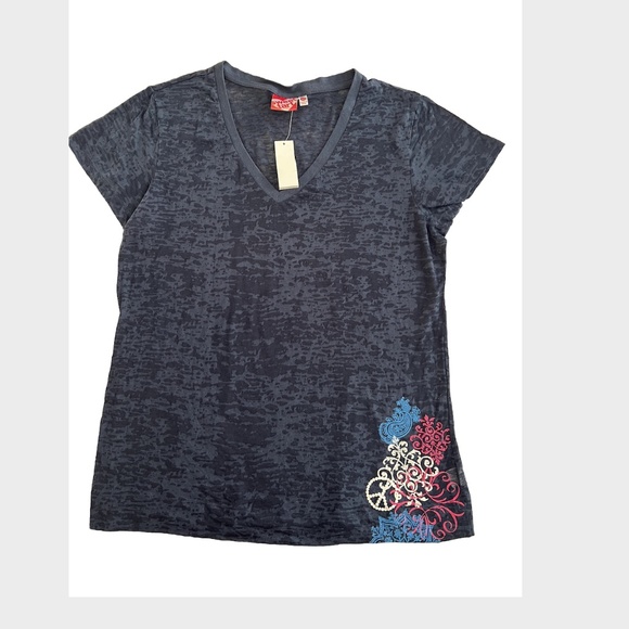 NWT Sweet Tart  V Neck Sleepwear T-Shirt Tee Size XL - Picture 1 of 1